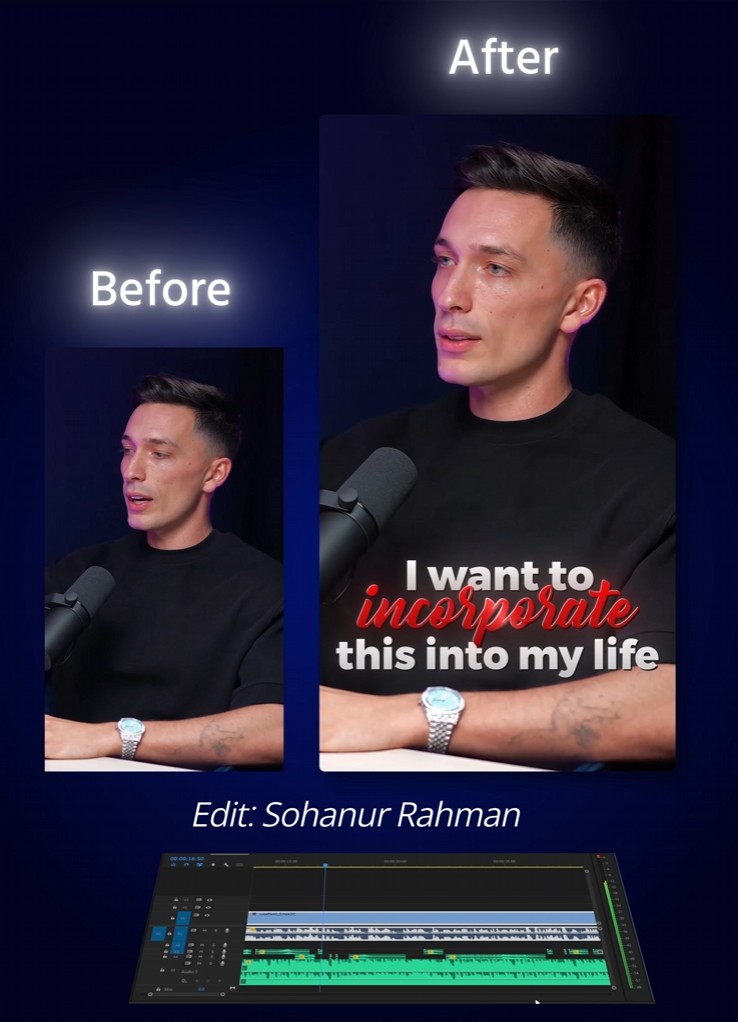 Podcast Reel Video Edit